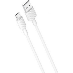 XO-NBP156 Regular USB 2.0 to micro USB Cable 1m - Λευκό