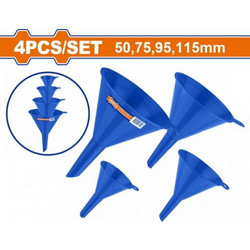 WADFOW ΣΕΤ ΠΛΑΣΤΙΚΑ ΧΩΝΙΑ Φ-50 - 75 - 95 - 115mm 4ΤΕΜ WUFS2304