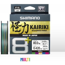 Shimano Kairiki X8+ Multicolor 300m Νήμα 0.10mm