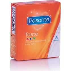 Pasante Taste Προφυλακτικά με Γεύσεις & Λιπαντικό 3τμχ