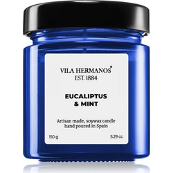 Vila Hermanos Apothecary Cobalt Blue Eucalyptus & Mint αρωματικό κερί 150g