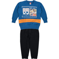 Joyce Παιδικό Σετ Φόρμας Μαύρο Royal Blue 13776