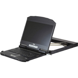 ATEN Ultra Short Depth Dual Rail WideScreen LCD Console (USB, HDMI / DVI / VGA)