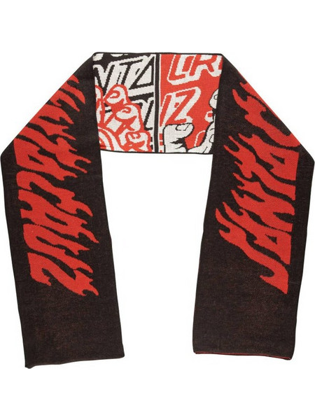 Santa Cruz Handled Scarf Black/Red/White SCA-ACC-0243 324 60" x 8"