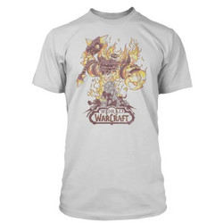 World of Warcraft! Fire Lord Premium T-Shirt - Λευκό