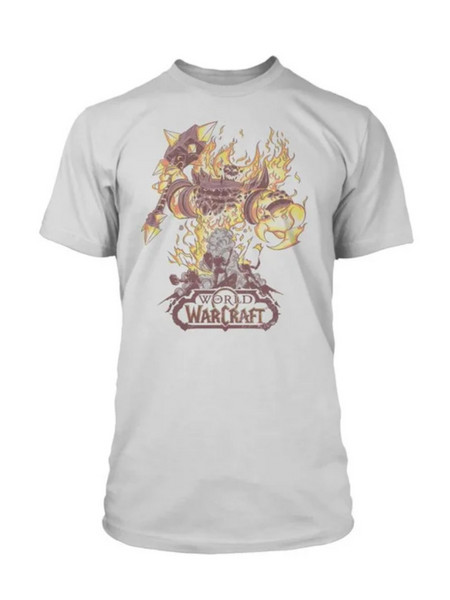 World of Warcraft! Fire Lord Premium T-Shirt - Λευκό