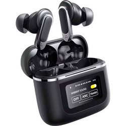 Ακουστικά V8 Bluetooth Earphones με Οθόνη Αφής και Noise Cancelling, μαύρα (OEM)