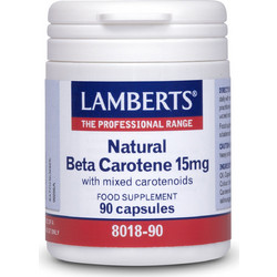 Lamberts Natural Beta Carotene 15mg 90 Κάψουλες