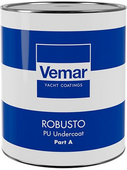 Vemar Robusto PU A+B Πολυουρεθανικό Υπόστρωμα Δύο Συστατικών White Grey 1.25lt