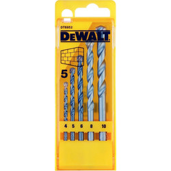 DEWALT DT6952 ΣΕΤ ΤΡΥΠΑΝΙΑ ΔΟΜΙΚΩΝ ΥΛΙΚΩΝ 5 ΤΕΜΑΧΙΩΝ