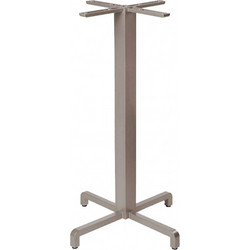 Fiore high ref.531 βάση τραπεζιού αλουμινίου 10 - Tortora χρώμα 47,5x47,5x107cm