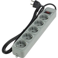 GEMBIRD SURGE PROTECTOR 5 SOCKETS 1.8m WHITE