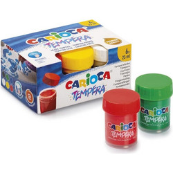 Τέμπερες Carioca 6Τεμ. 25ml 40422