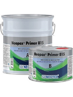 Neotex Neopox Primer 815 Αντισκωριακό Εποξειδικό Αστάρι Διαλύτου Γκρι 1.2kg