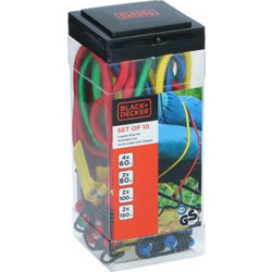 Black&Decker Σετ ιμάντες ασφαλείας για βαλίτσα 10 τεμαχίων 23x10x10 cm - Black & Decker