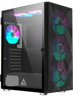 Montech X3 Mesh Black Gaming Midi Tower Κουτί Υπολογιστή RGB με Πλαϊνό Παράθυρο