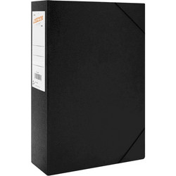 Κουτί Αρχείου με Λάστιχο Leizer Fiber - 25x35x8cm - Μαύρο 822.208B