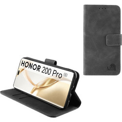 Lime Essential Magnet Book Stand Clip Θήκη (Honor 200 Pro 5G) Grey