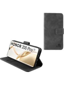 Lime Essential Magnet Book Stand Clip Θήκη (Honor 200 Pro 5G) Grey