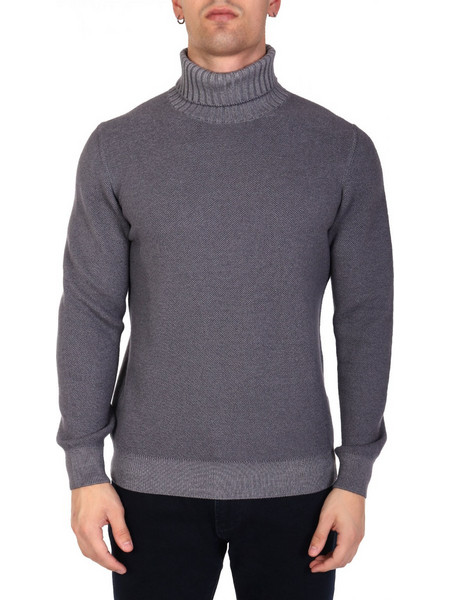 GRAN SASSO ΠΛΕΚΤΟ TURTLE NECK ΓΚΡΙ