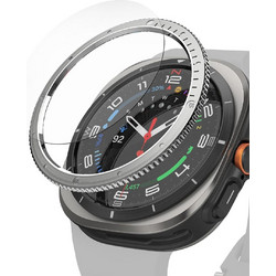 Ringke Bezel Styling Δακτυλίδι Προστασίας + HD Γυαλί Προστασίας for Samsung Galaxy Watch Ultra 47mm - Ανοξείδωτο ατσάλι - ΑΣΗΜΕΝΙΟ - CB-GW7U-47-03