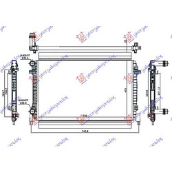 Ψυγειο Νερου 1.6i 16V (65x41.5x2.3) Skoda Karoq 17-21 - 754006350