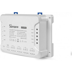 Sonoff 4CH PRO R3 Smart Ενδιάμεσος Διακόπτης με Wi-Fi και RF σε Λευκό Χρώμα