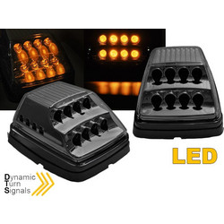 Μπροστινά Φλας Για Mercedes-Benz G-Class W463 90-12 Led Dynamic Smoke 2 Τεμάχια