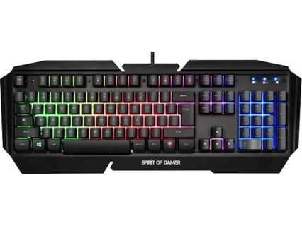 Spirit Of Gamer Pro K5 Gaming Πληκτρολόγιο RGB Black
