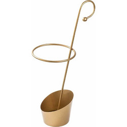 Ομπρελοθήκη 247HFM1225 34x23x67cm Gold Aberto Design Μέταλλο
