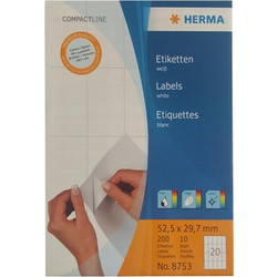 Ετικέτες Herma CompactLine Α5 52.5x29.7mm 20φύλλα No. 8753