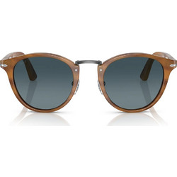 Persol PO3108S 950/S3 Ανδρικά Γυαλιά Ηλίου Στρογγυλά Κοκάλινα Πορτοκαλί με Μπλε Polarized Φακό