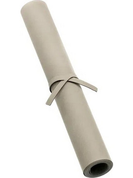 Ράνερ Τραπεζιού Nupo Medium Light Γκρι Ανακ. Δέρμα 38,5x140cm LIND DNA