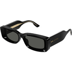 Gucci GG1528S 001 Γυαλιά Ηλίου Τετράγωνα Κοκάλινα Μαύρα με Μαύρο Polarized Φακό