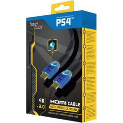 Steelplay Καλώδιο HDMI 2.0 Braided HDMI Male to HDMI Male 2m Black
