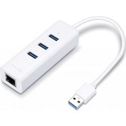 TP-Link UE330 v3 USB Hub 3.0 USB-A με 3 Θύρες USB-A / Ethernet