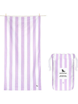 Dock & Bay Cabana Lombock Πετσέτα Θαλάσσης Microfiber Λιλά 90x160cm