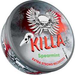 KILLA SPEARMINT EXTRA STRONG NICOTINE POUCHES 16mg/g