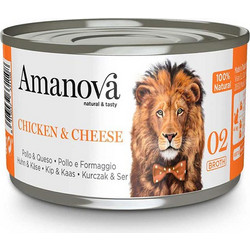Amanova Adult 02 with Chicken & Cheese in Broth 70gr