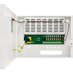 Pulsar HPSDC-12V8X1A Τροφοδοτικό CCTV 8 Εξόδων/Καμερών 8x1A, 12VDC 8A 84Watt σε μεταλλικό ερμάριο