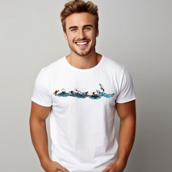 Ανδρικό T-Shirt Καλοκαιρινό σχέδιο - 1503