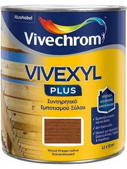 Vivechrom Vivexyl Plus 510 Συντηρητικό Εμποτισμού Ξύλου Έτοιμο προς Χρήση Ματ Καστανιά 2.5lt