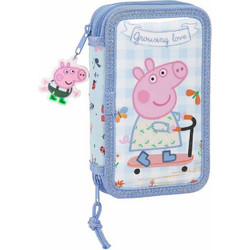 Safta Peppa Pig Κασετίνα Γεμάτη με 2 Θήκες Γαλάζια 412190854