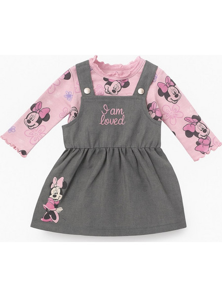 Μπλούζα με Φόρεμα Σαλοπέτα Jean Pink Minnie 8060252