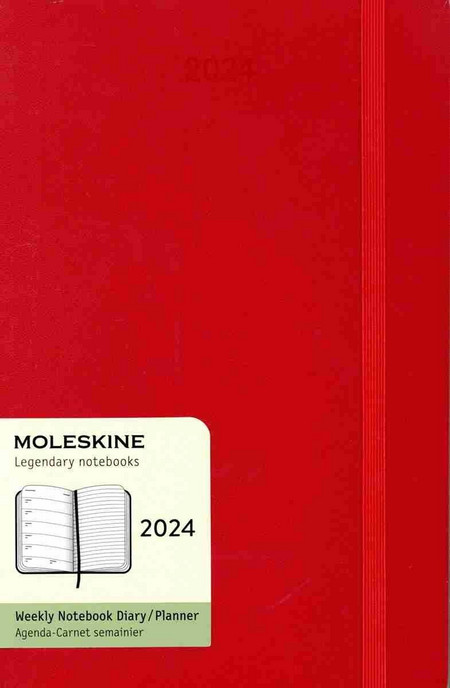 Moleskine 2024 12-Month Weekly Large Softcover Notebook