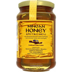 Minoan Honey Κρητικο Μέλι απο Αρωματικά Βότανα, Πευκο και Θυμάρι 450g
