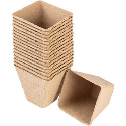 VERTO Γλαστράκια Φύτευσης 8x8x7.8cm σετ 18 τεμ. (15G464)