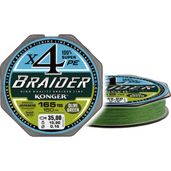 Konger Braider X4 Olive Green 150m - 0.300mm - 250.146.030