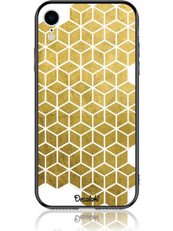 Gold Cubes Θήκη Κινητού Σχέδιο 50038 - iPhone, iPhone XR, Soft TPU Case