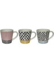 Φλυτζάνια Espresso Happy New Bone China (Σετ 6Τμχ) 028888 120ml Multi Πορσελάνη